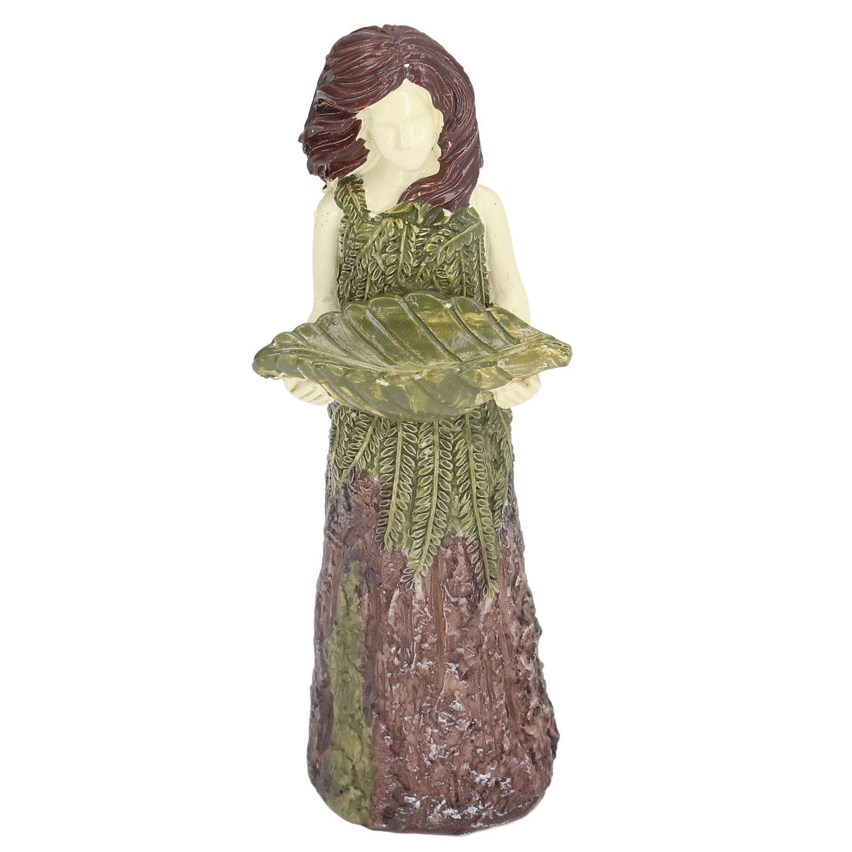 Fairy Statue Bird Feeder Resin Attractive Beautiful Goddess Statuary Bird Feeder for Outdoor Gardens