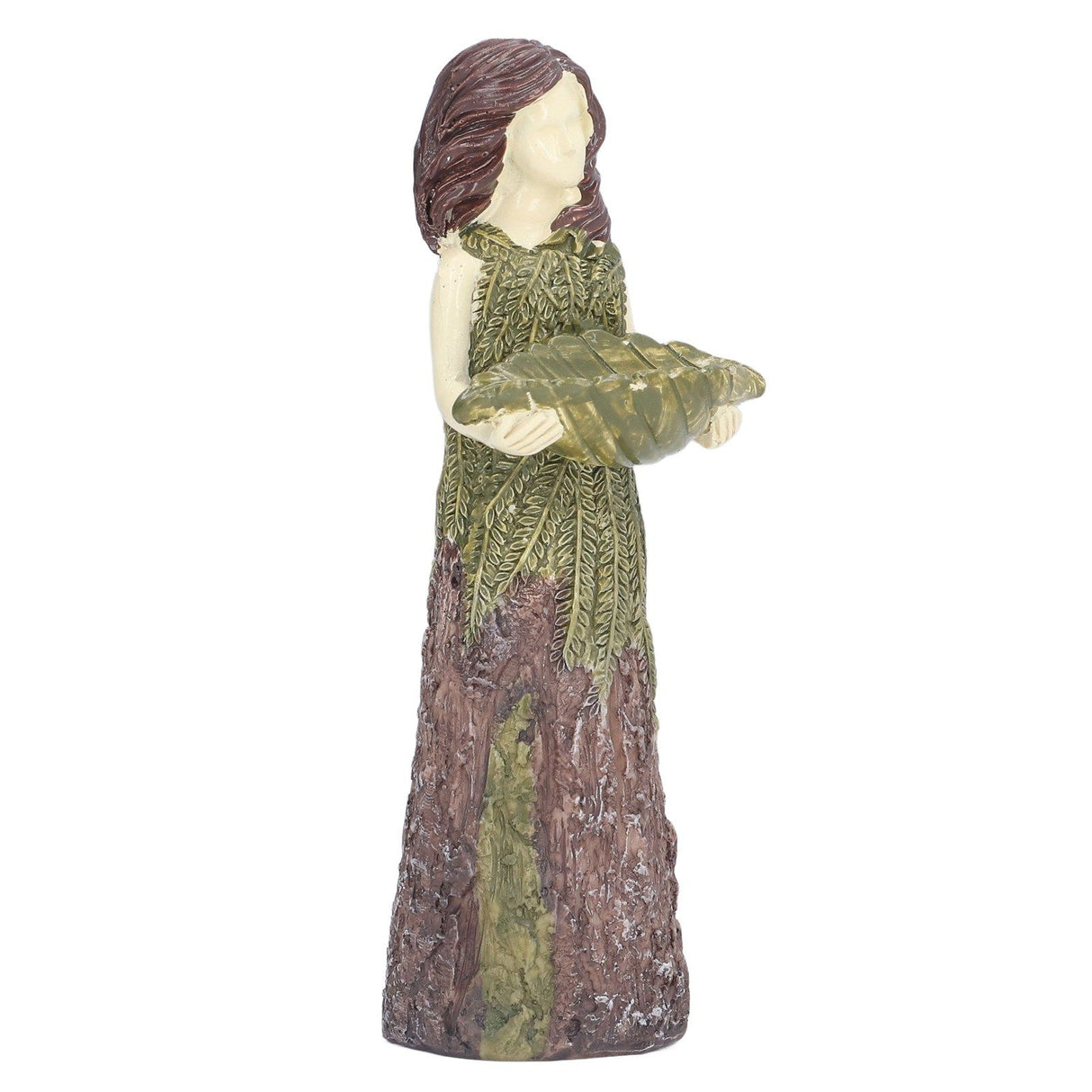 Fairy Statue Bird Feeder Resin Attractive Beautiful Goddess Statuary Bird Feeder for Outdoor Gardens