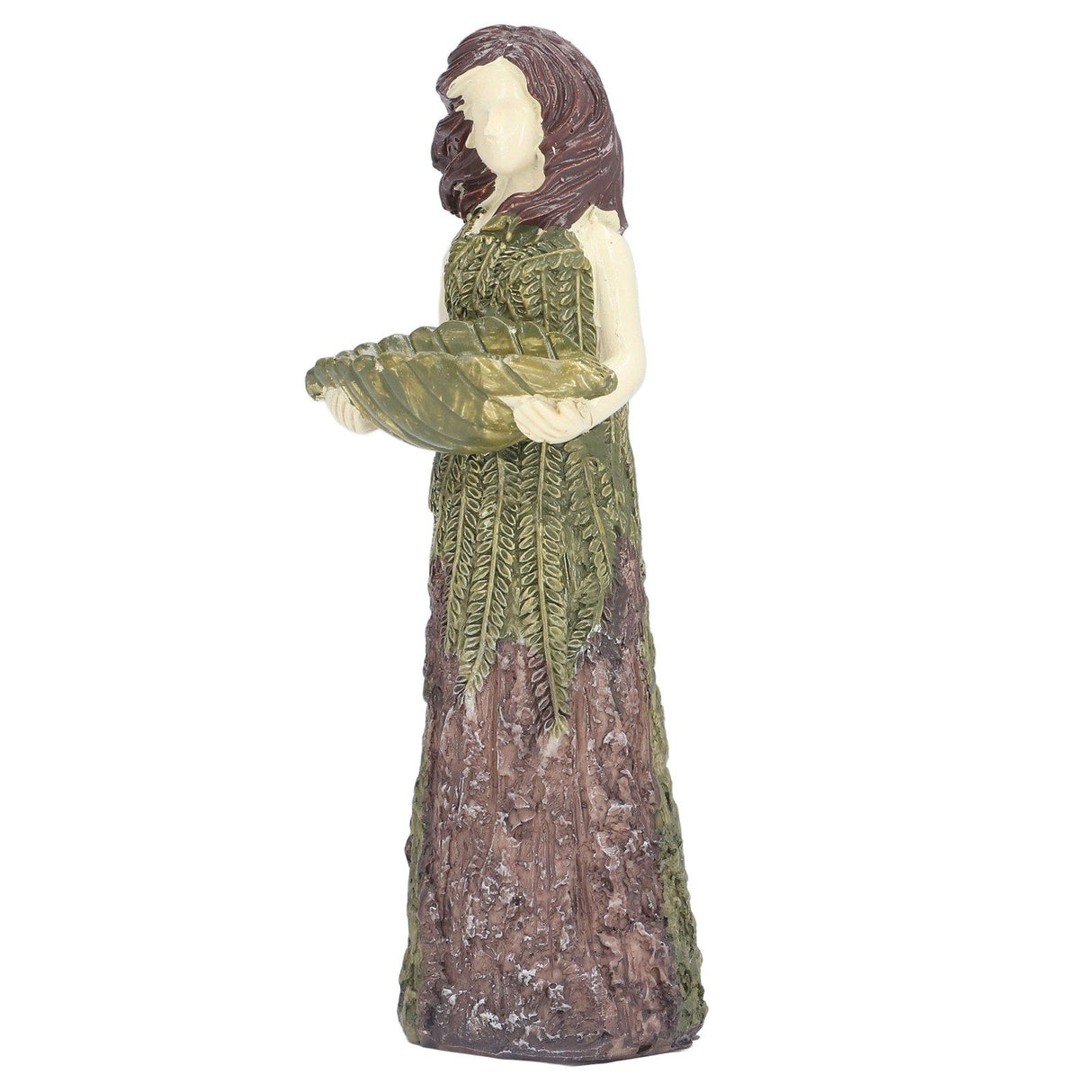 Fairy Statue Bird Feeder Resin Attractive Beautiful Goddess Statuary Bird Feeder for Outdoor Gardens