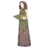 Fairy Statue Bird Feeder Resin Attractive Beautiful Goddess Statuary Bird Feeder for Outdoor Gardens