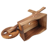 Flower Pot Wooden Cart Innovative Succulent Wheelbarrow Flower Pot for Courtyard Home Decoration