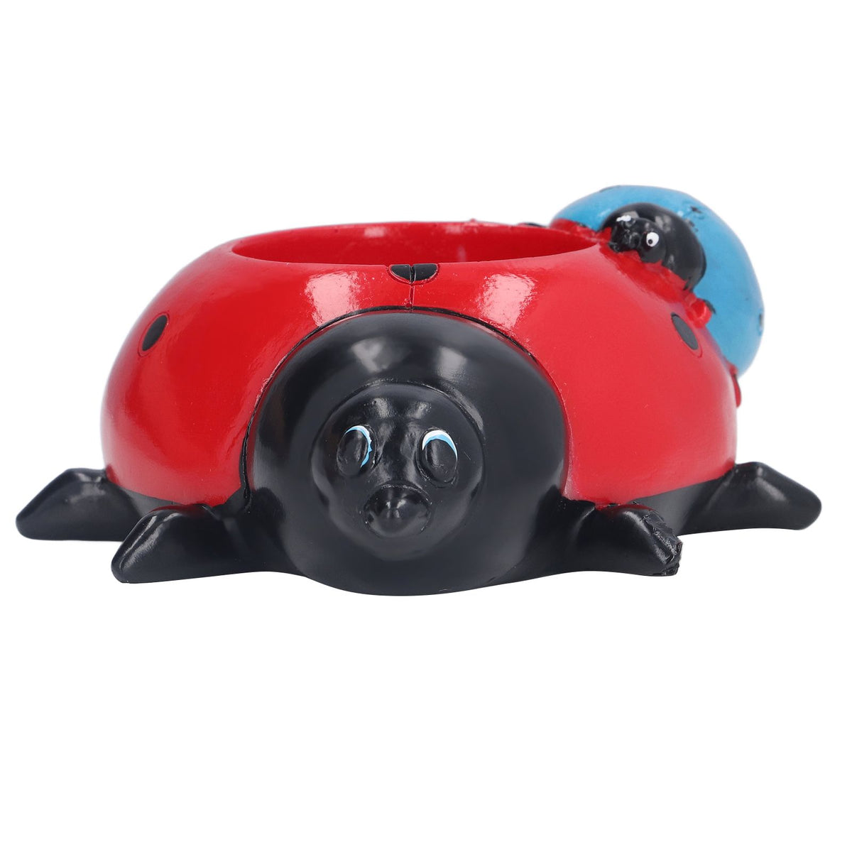 Ladybugs Flower Pot Simulation Cute Resin Animal Succulent Plant Container for Garden Decorations W93