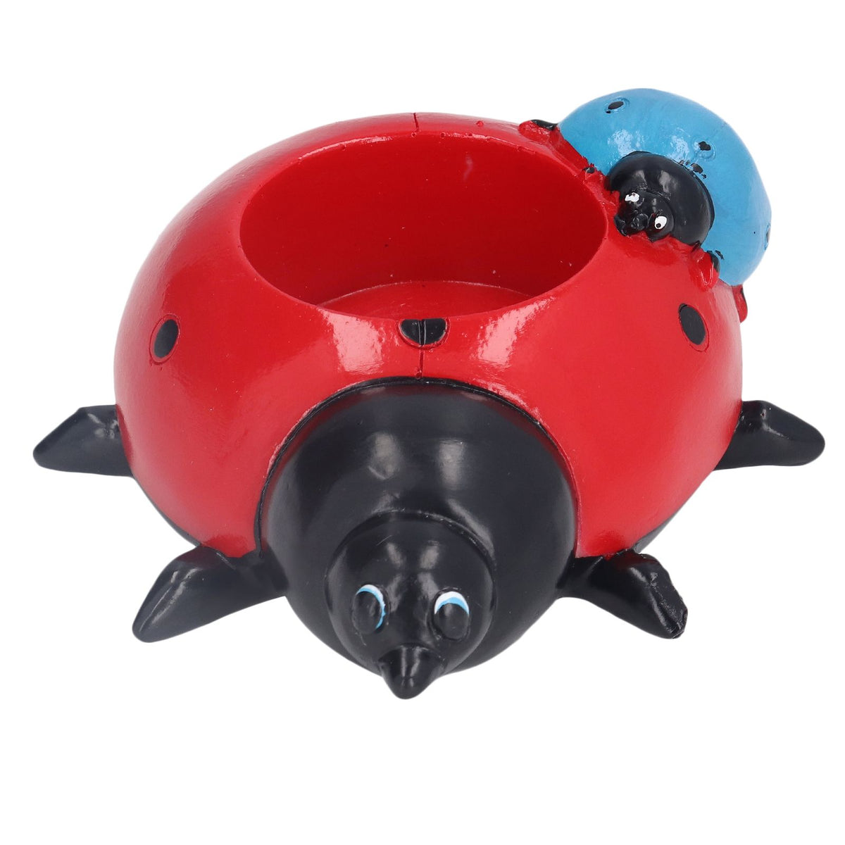 Ladybugs Flower Pot Simulation Cute Resin Animal Succulent Plant Container for Garden Decorations W93