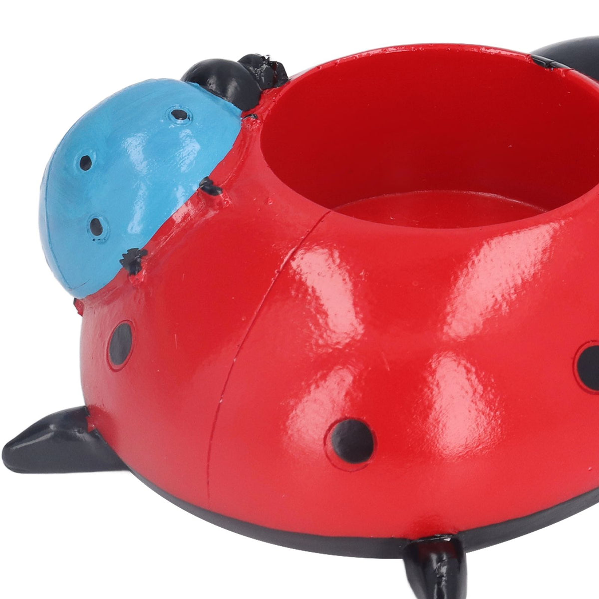 Ladybugs Flower Pot Simulation Cute Resin Animal Succulent Plant Container for Garden Decorations W93