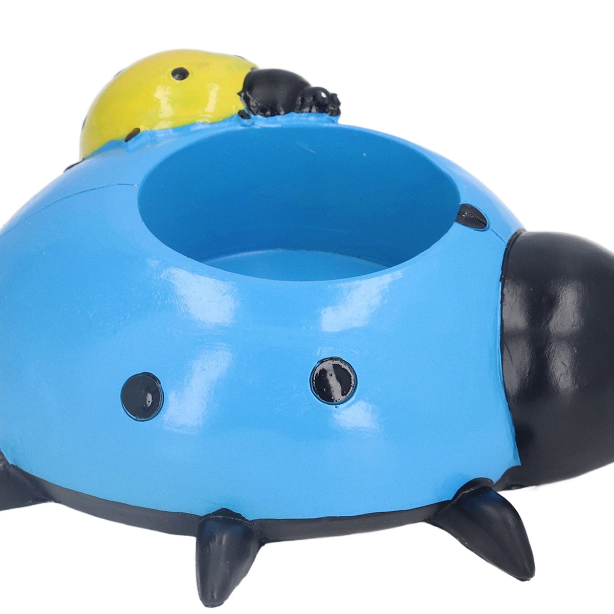 Ladybugs Flower Pot Simulation Cute Resin Animal Succulent Plant Container for Garden Decorations W95