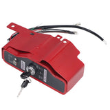 Ignition Key Switch Box Ignition Starter Switch Kit with 2 Keys for GX340 GX390 11hp 13hp Gas Engine - 45-Degree Angle