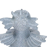 Small Dinosaur Sculpture Resin Meditated Statue Home Ornament for Garden Tree Courtyard Backyard