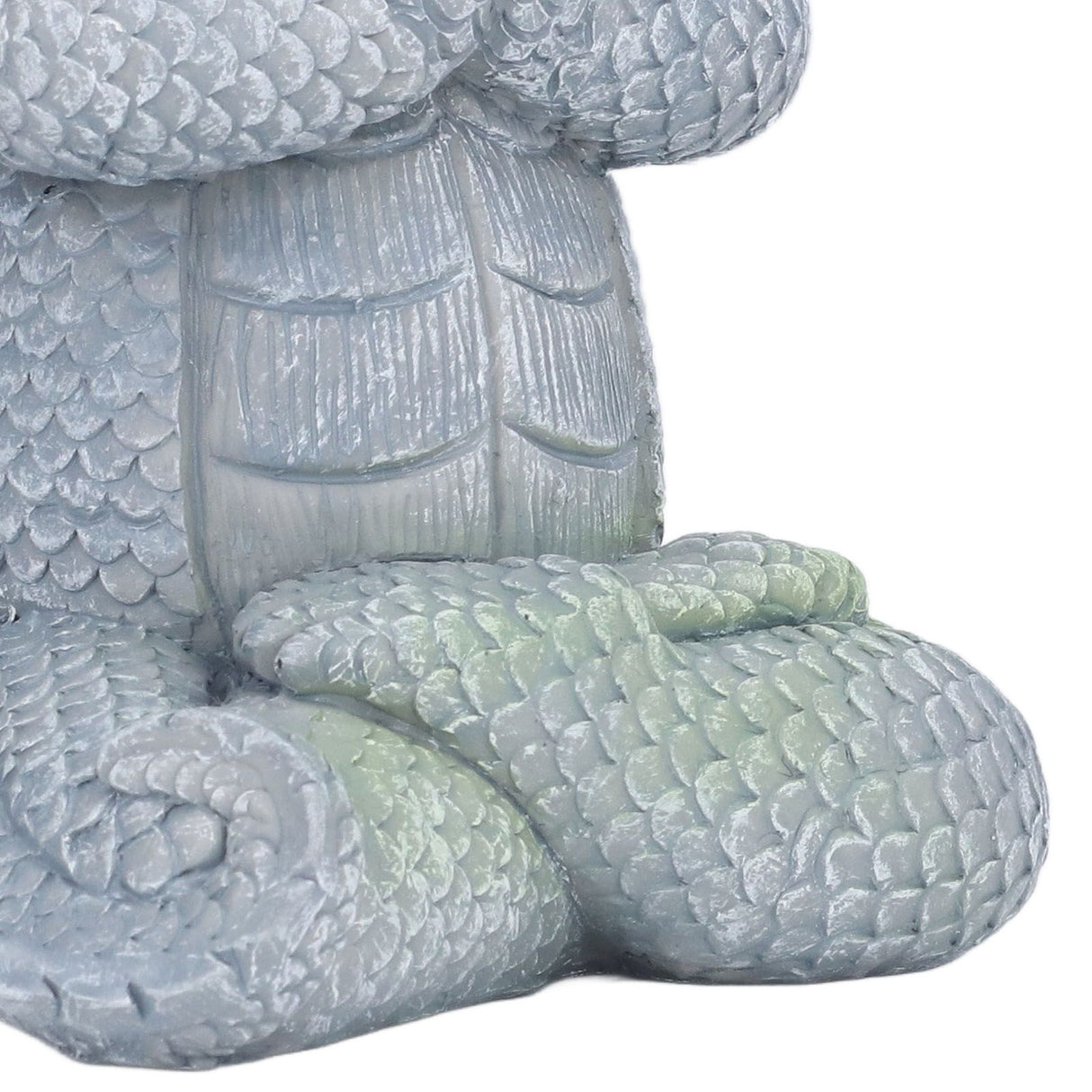 Small Dinosaur Sculpture Resin Meditated Statue Home Ornament for Garden Tree Courtyard Backyard
