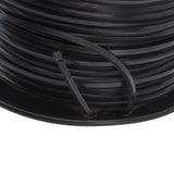 3.3mm/0.13in Square String Trimmer Line High Efficiency Nylon Black Grass Trimmer Line Replacement for Husqvarna 100m/328.1ft