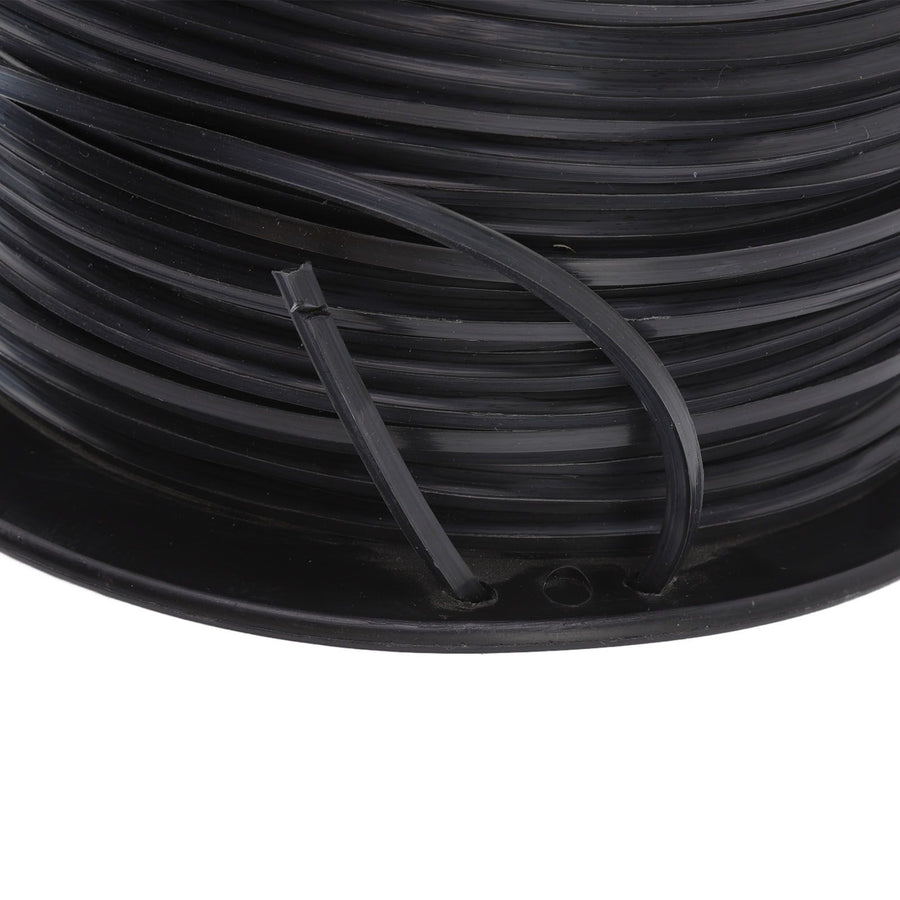 3.3mm/0.13in Square String Trimmer Line High Efficiency Nylon Black Grass Trimmer Line Replacement for Husqvarna 100m/328.1ft