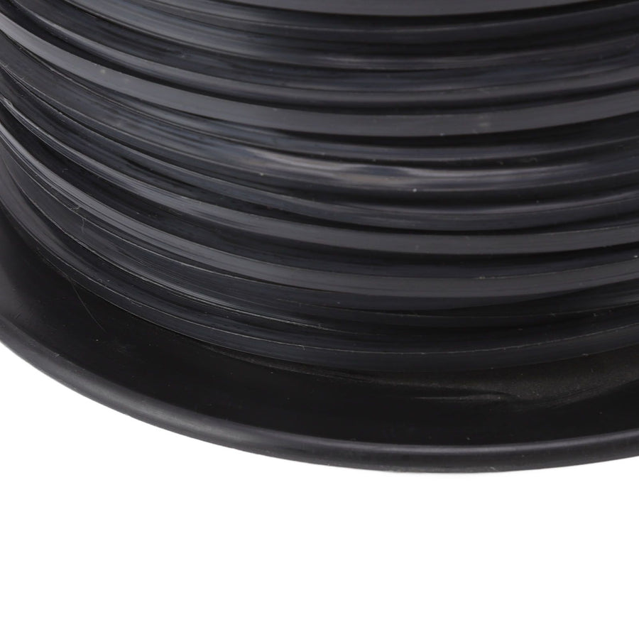3.3mm/0.13in Square String Trimmer Line High Efficiency Nylon Black Grass Trimmer Line Replacement for Husqvarna 100m/328.1ft