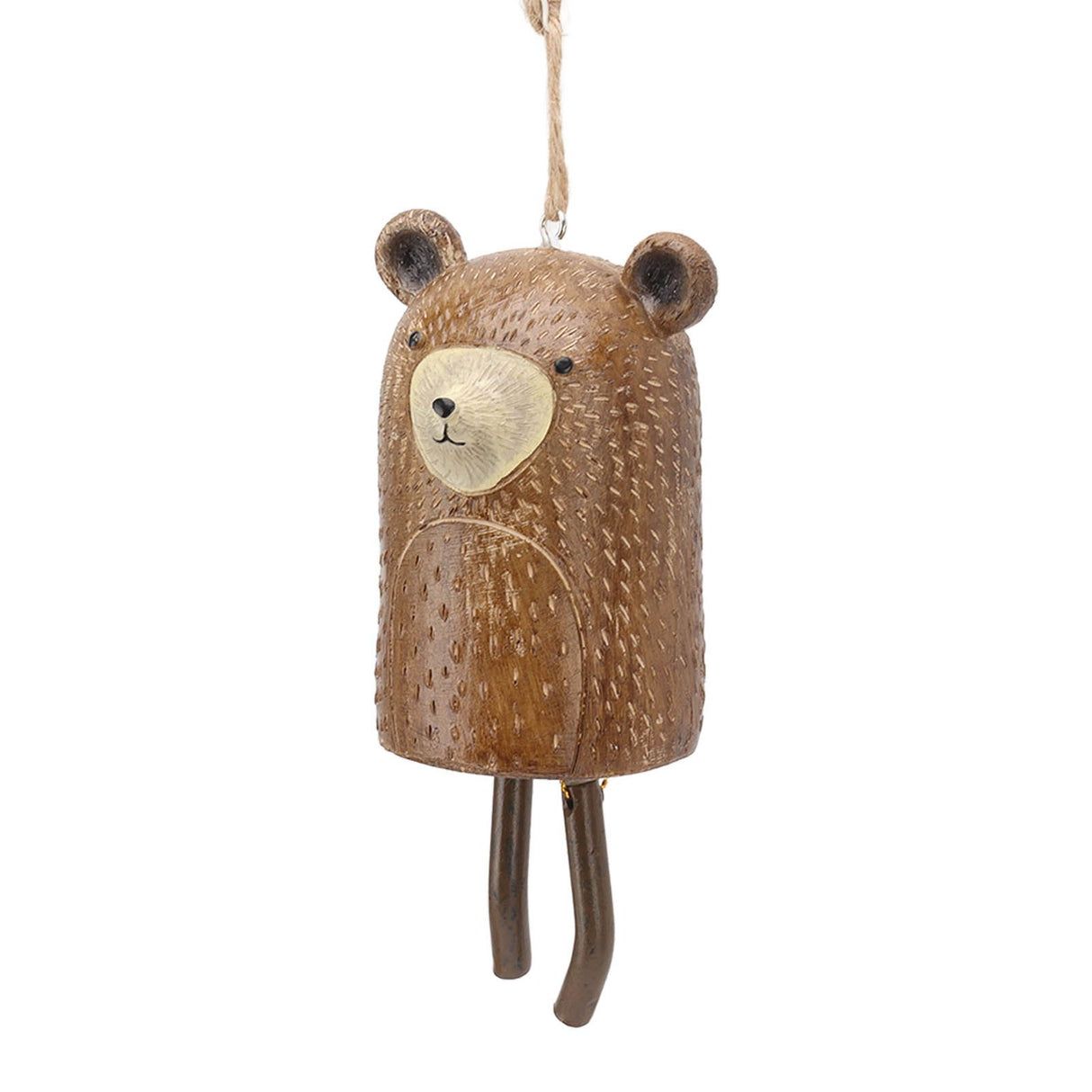 Rustic Hanging Animal Wind Chimes Resin Hand Made Natural Garden Decoration for Gardens Backyards Trees Yards C Raccoon