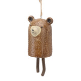 Rustic Hanging Animal Wind Chimes Resin Hand Made Natural Garden Decoration for Gardens Backyards Trees Yards C Raccoon