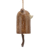 Rustic Hanging Animal Wind Chimes Resin Hand Made Natural Garden Decoration for Gardens Backyards Trees Yards C Raccoon - Close-Up Angle