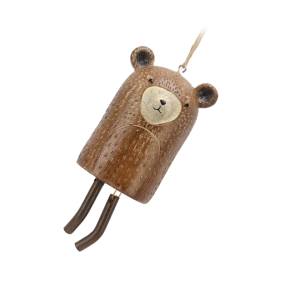 Rustic Hanging Animal Wind Chimes Resin Hand Made Natural Garden Decoration for Gardens Backyards Trees Yards C Raccoon