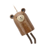 Rustic Hanging Animal Wind Chimes Resin Hand Made Natural Garden Decoration for Gardens Backyards Trees Yards C Raccoon - Extra Image