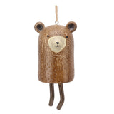 Rustic Hanging Animal Wind Chimes Resin Hand Made Natural Garden Decoration for Gardens Backyards Trees Yards C Raccoon
