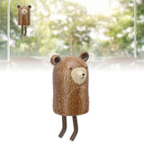 Rustic Hanging Animal Wind Chimes Resin Hand Made Natural Garden Decoration for Gardens Backyards Trees Yards C Raccoon