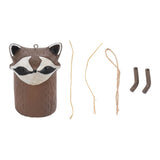 Rustic Hanging Animal Wind Chimes Resin Hand Made Natural Garden Decoration for Gardens Backyards Trees Yards D Red Panda