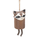 Rustic Hanging Animal Wind Chimes Resin Hand Made Natural Garden Decoration for Gardens Backyards Trees Yards D Red Panda