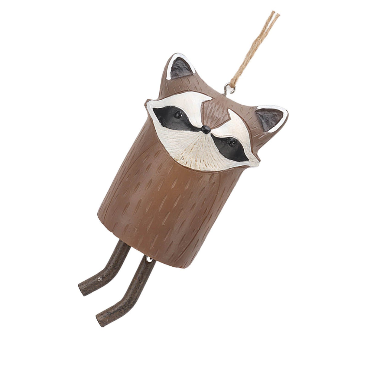 Rustic Hanging Animal Wind Chimes Resin Hand Made Natural Garden Decoration for Gardens Backyards Trees Yards D Red Panda