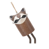 Rustic Hanging Animal Wind Chimes Resin Hand Made Natural Garden Decoration for Gardens Backyards Trees Yards D Red Panda