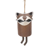 Rustic Hanging Animal Wind Chimes Resin Hand Made Natural Garden Decoration for Gardens Backyards Trees Yards D Red Panda