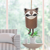 Rustic Hanging Animal Wind Chimes Resin Hand Made Natural Garden Decoration for Gardens Backyards Trees Yards D Red Panda - Extra Image
