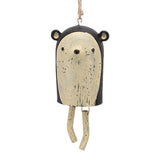 Rustic Hanging Animal Wind Chimes Resin Hand Made Natural Garden Decoration for Gardens Backyards Trees Yards E Hedgehog