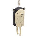 Rustic Hanging Animal Wind Chimes Resin Hand Made Natural Garden Decoration for Gardens Backyards Trees Yards E Hedgehog
