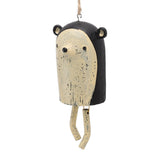 Rustic Hanging Animal Wind Chimes Resin Hand Made Natural Garden Decoration for Gardens Backyards Trees Yards E Hedgehog