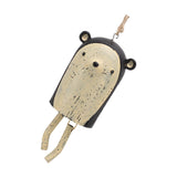 Rustic Hanging Animal Wind Chimes Resin Hand Made Natural Garden Decoration for Gardens Backyards Trees Yards E Hedgehog