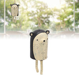 Rustic Hanging Animal Wind Chimes Resin Hand Made Natural Garden Decoration for Gardens Backyards Trees Yards E Hedgehog