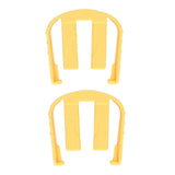 2pcs Car Wash Machine Quick Connector Buckle Car Washer C Clip Replacement Part for Karcher K2 K3 K7 Yellow - Rear View
