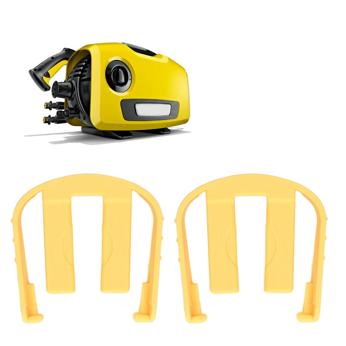 2pcs Car Wash Machine Quick Connector Buckle Car Washer C Clip Replacement Part for Karcher K2 K3 K7 Yellow