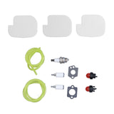 530057925 Air Filter Spark Plug Fuel Line Primer Bulb Replacement Kit for Poulan Gas Chainsaw - Front View