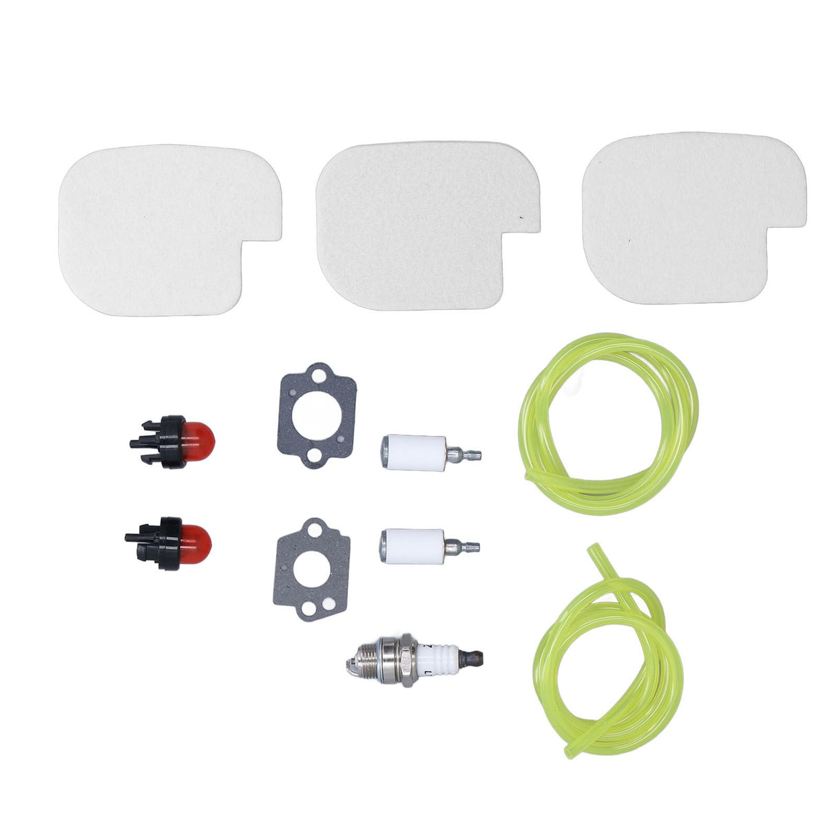 530057925 Air Filter Spark Plug Fuel Line Primer Bulb Replacement Kit for Poulan Gas Chainsaw