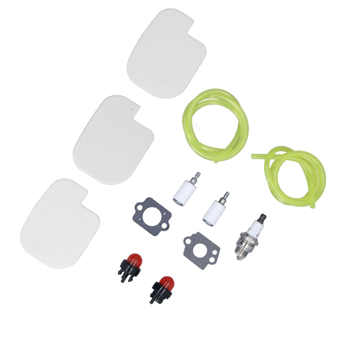 530057925 Air Filter Spark Plug Fuel Line Primer Bulb Replacement Kit for Poulan Gas Chainsaw