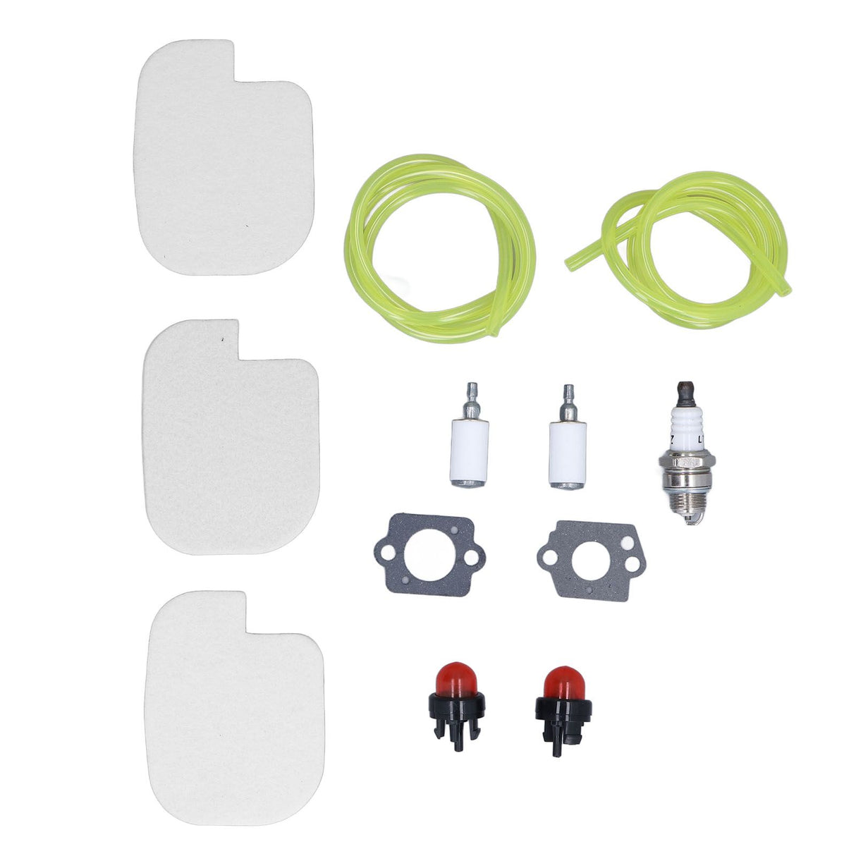 530057925 Air Filter Spark Plug Fuel Line Primer Bulb Replacement Kit for Poulan Gas Chainsaw