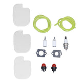 530057925 Air Filter Spark Plug Fuel Line Primer Bulb Replacement Kit for Poulan Gas Chainsaw