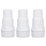 3Pcs G1‑1/2 External Thread Hose Adapter Swimming Pool Supplies for Replacement of Above Ground Pool Pumps Filters Skimmers