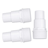 3Pcs G1‑1/2 External Thread Hose Adapter Swimming Pool Supplies for Replacement of Above Ground Pool Pumps Filters Skimmers - Front View