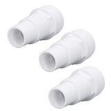 3Pcs G1‑1/2 External Thread Hose Adapter Swimming Pool Supplies for Replacement of Above Ground Pool Pumps Filters Skimmers - Rear View