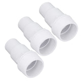 3Pcs G1‑1/2 External Thread Hose Adapter Swimming Pool Supplies for Replacement of Above Ground Pool Pumps Filters Skimmers - Low Angle