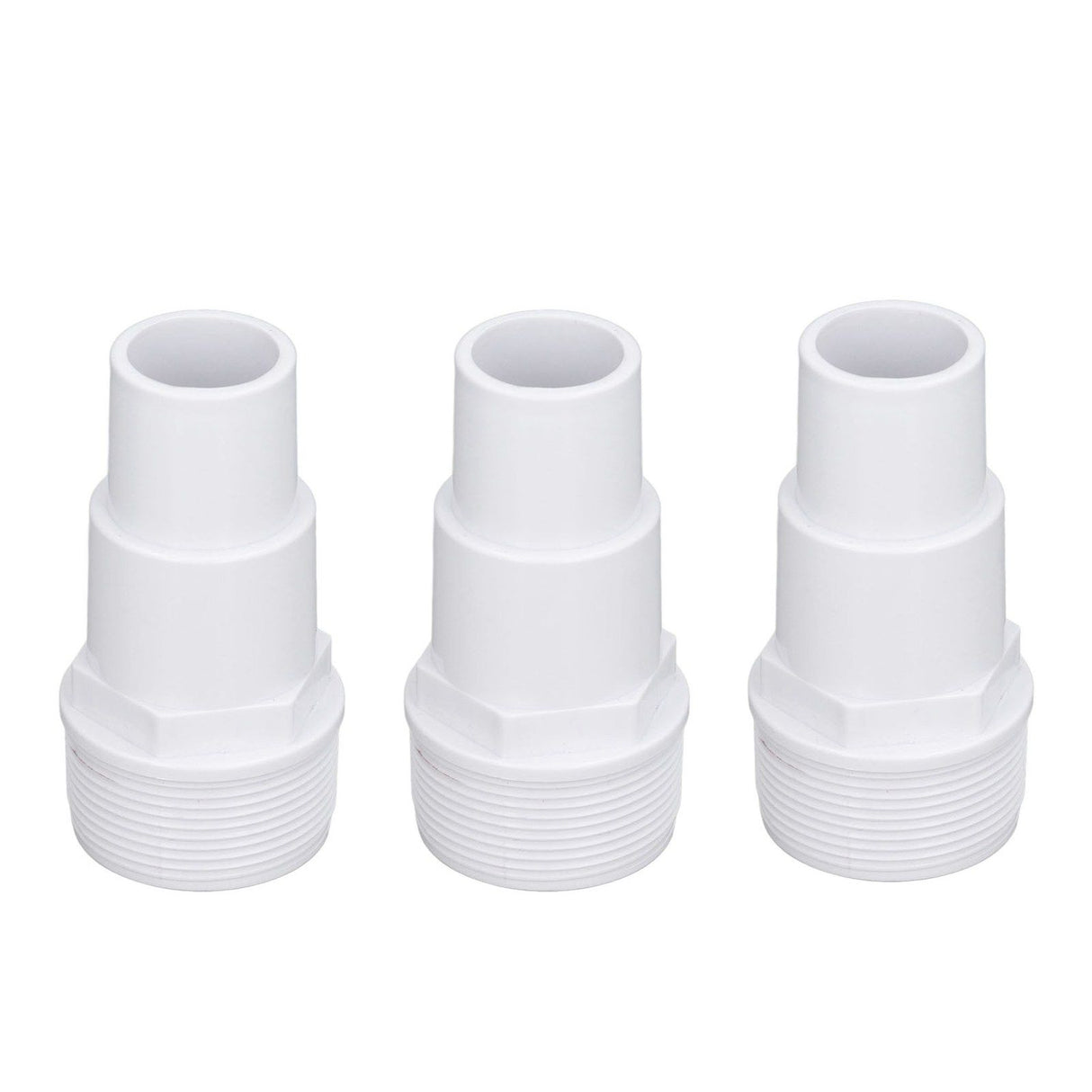 3Pcs G1‑1/2 External Thread Hose Adapter Swimming Pool Supplies for Replacement of Above Ground Pool Pumps Filters Skimmers