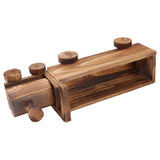 Wooden Flower Pot Cartoon Train Shape Good Ventilation Succulent Flower Pot Decoration for Garden Home Office