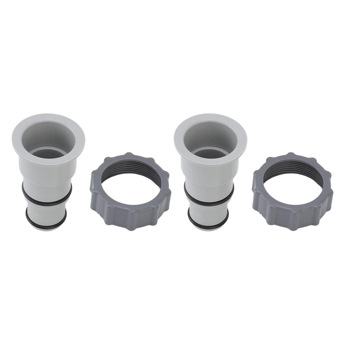 2Pcs Replacement Hose Adapter Plastic Pool Accessories for Threaded Connection Pumps 1.5in 1.25in Hoses
