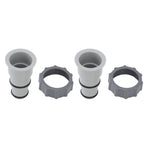 2Pcs Replacement Hose Adapter Plastic Pool Accessories for Threaded Connection Pumps 1.5in 1.25in Hoses