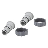 2Pcs Replacement Hose Adapter Plastic Pool Accessories for Threaded Connection Pumps 1.5in 1.25in Hoses