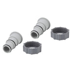 2Pcs Replacement Hose Adapter Plastic Pool Accessories for Threaded Connection Pumps 1.5in 1.25in Hoses